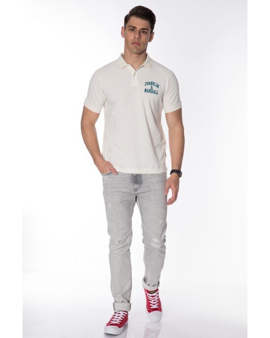 T-shirt Franklin Marshall άσπρο T-shirt Franklin Marshall άσπρο