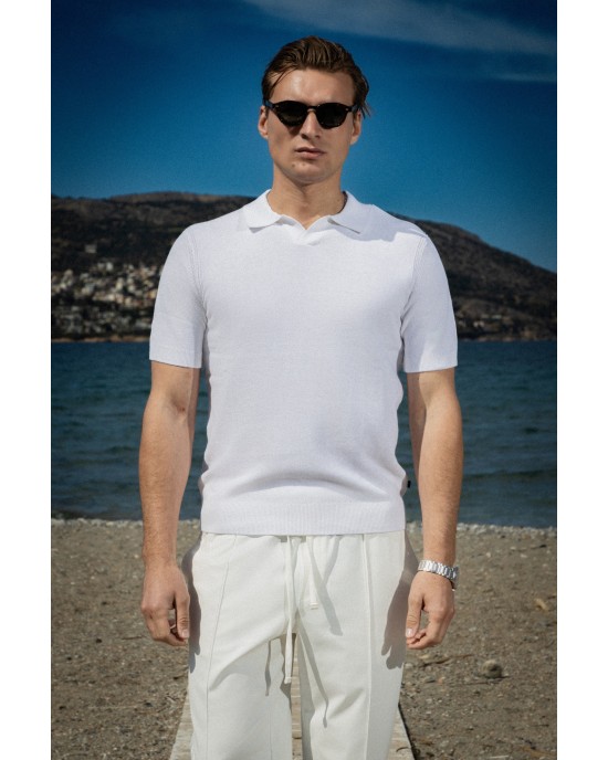 T-shirt Marcus άσπρο ΚΟΝΤΟΜΑΝΙΚΕΣ
