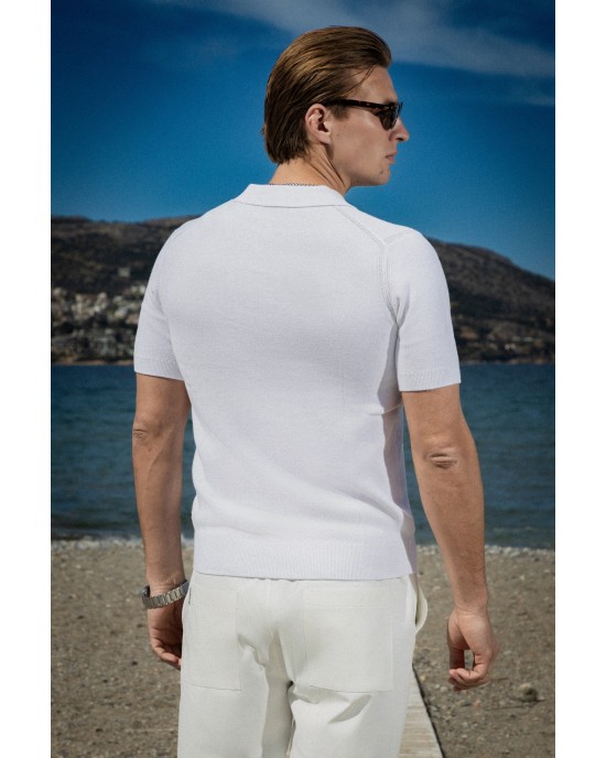 T-shirt Marcus άσπρο ΚΟΝΤΟΜΑΝΙΚΕΣ