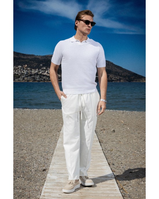 T-shirt Marcus άσπρο ΚΟΝΤΟΜΑΝΙΚΕΣ