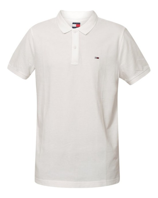 T-shirt Tommy Jeans άσπρο ΚΟΝΤΟΜΑΝΙΚΕΣ