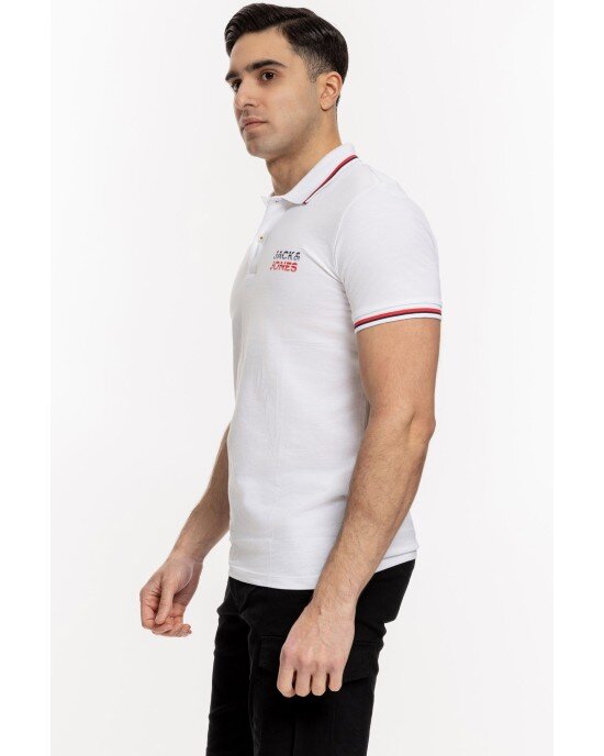 T-shirt Jack n Jones άσπρο ΚΟΝΤΟΜΑΝΙΚΕΣ