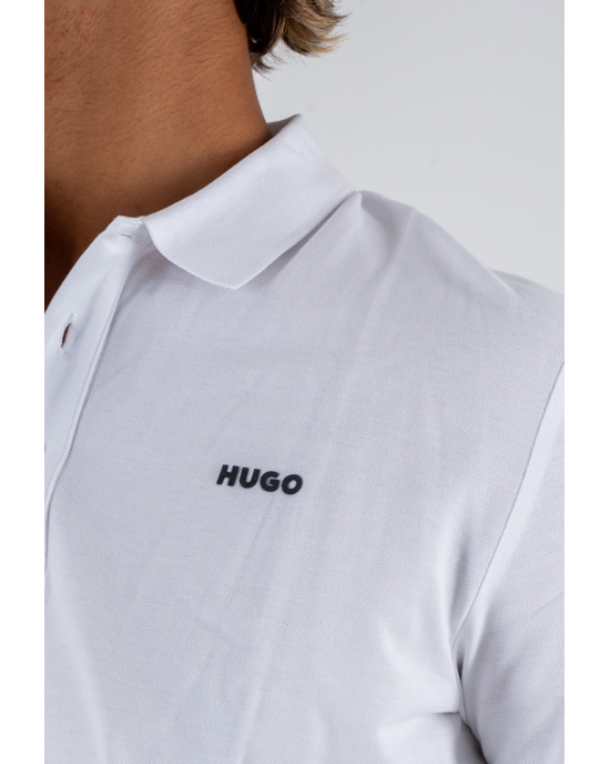 Πόλο Hugo άσπρο ΚΟΝΤΟΜΑΝΙΚΕΣ