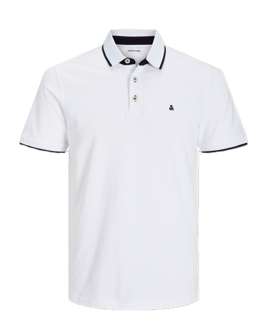 T-shirt Jack n Jones άσπρο ΚΟΝΤΟΜΑΝΙΚΕΣ