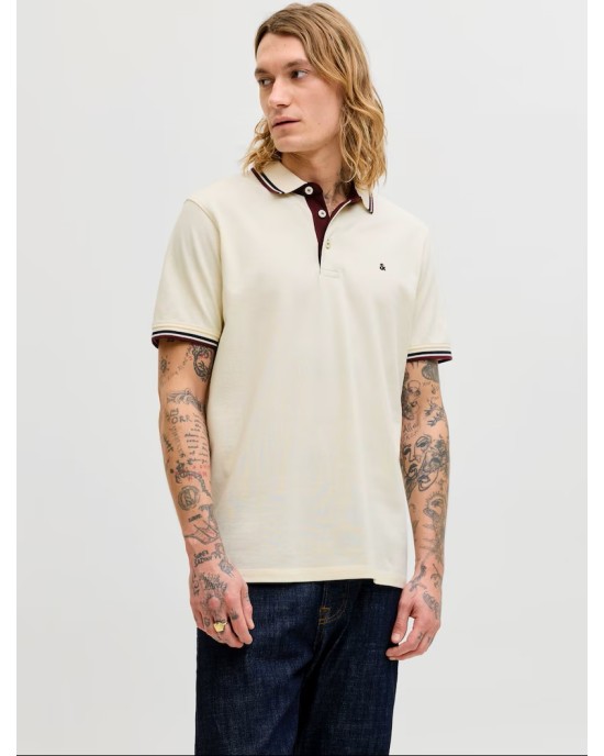 T-shirt Jack n Jones μπεζ ΚΟΝΤΟΜΑΝΙΚΕΣ