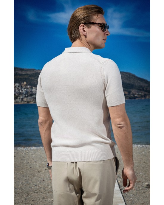 T-shirt Marcus μπεζ ΚΟΝΤΟΜΑΝΙΚΕΣ