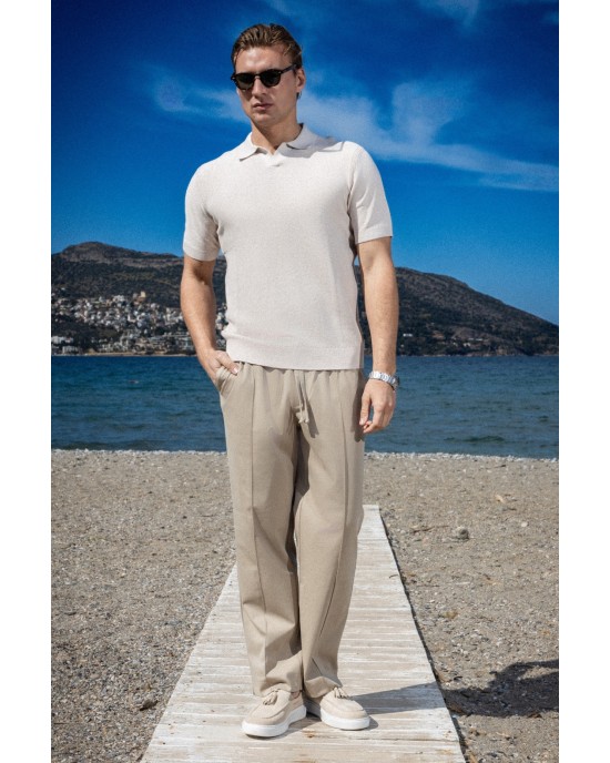 T-shirt Marcus μπεζ ΚΟΝΤΟΜΑΝΙΚΕΣ