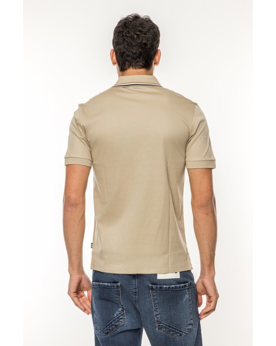 Πόλο Boss μπεζ ΚΟΝΤΟΜΑΝΙΚΕΣ