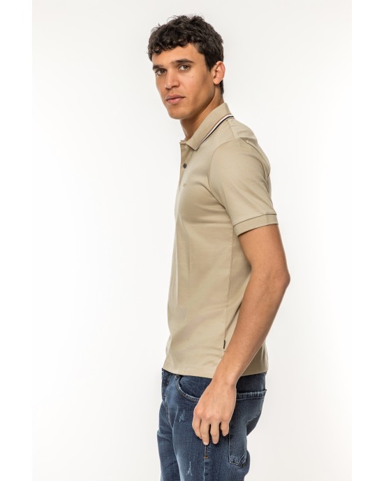Πόλο Boss μπεζ ΚΟΝΤΟΜΑΝΙΚΕΣ
