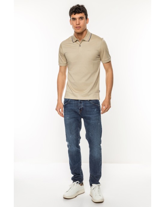 Πόλο Boss μπεζ ΚΟΝΤΟΜΑΝΙΚΕΣ