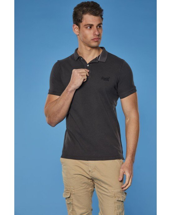 T-shirt SUPERDRY γκρι σκούρο T-shirt SUPERDRY γκρι σκούρο