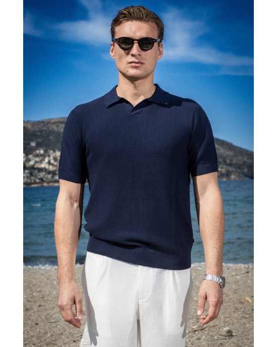 T-shirt Marcus μπλε ΚΟΝΤΟΜΑΝΙΚΕΣ