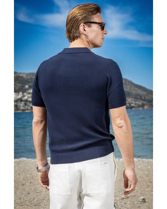 T-shirt Marcus μπλε ΚΟΝΤΟΜΑΝΙΚΕΣ