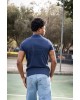 T-shirt Tommy Jeans μπλε ΚΟΝΤΟΜΑΝΙΚΕΣ