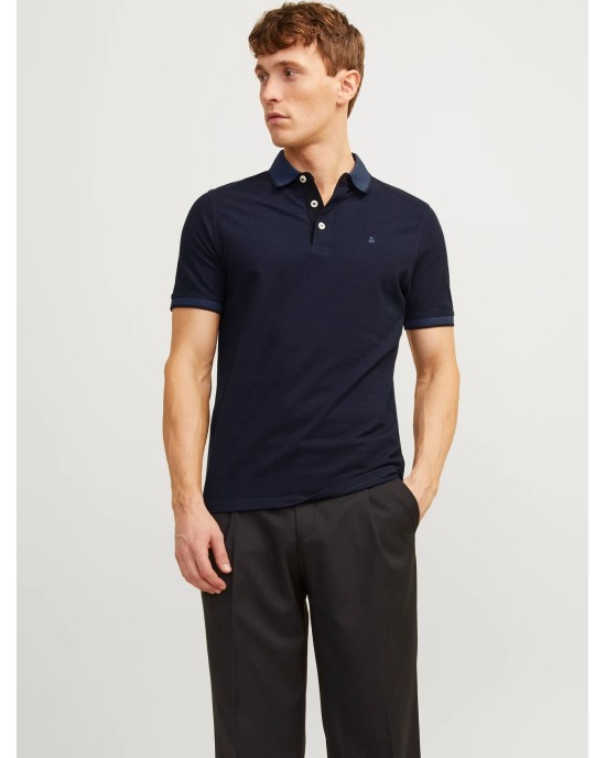 T-shirt Jack n Jones μπλε ΚΟΝΤΟΜΑΝΙΚΕΣ