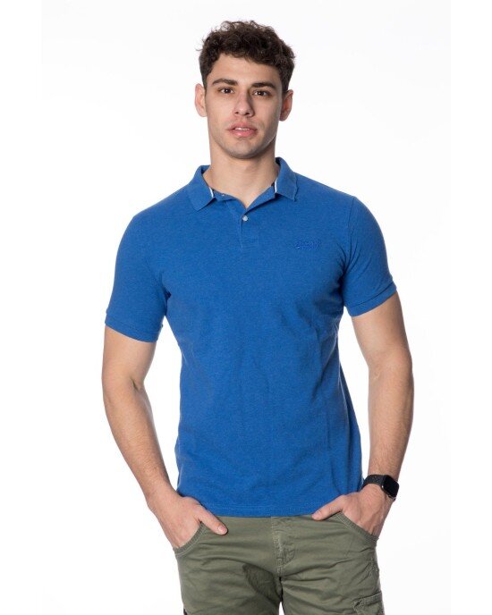 T-shirt SUPERDRY μπλε ρουά T-shirt SUPERDRY μπλε ρουά