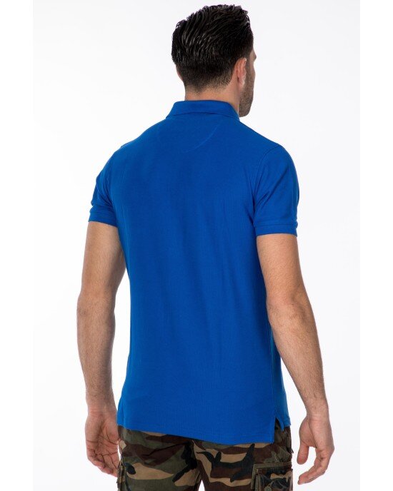 T-shirt Frank Taylor μπλε ρουά