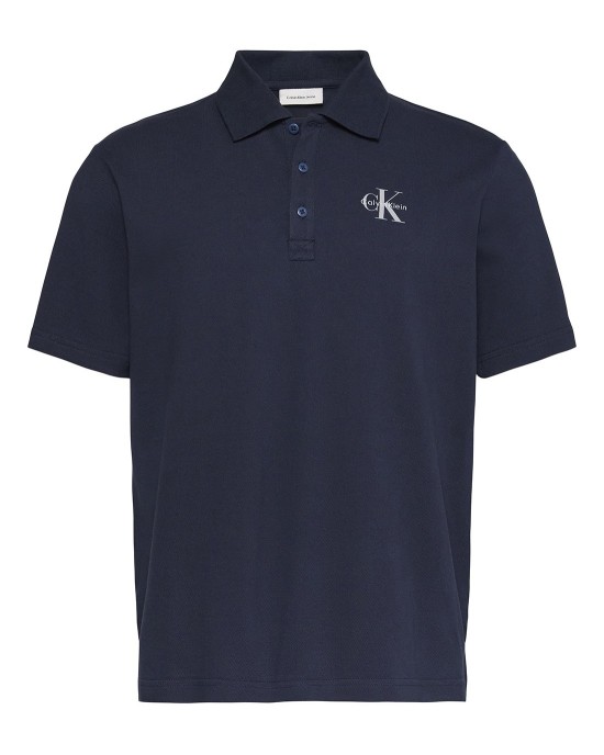 T-Shirt Calvin Klein μπλε ΚΟΝΤΟΜΑΝΙΚΕΣ