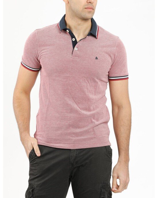 T-shirt Jack n Jones κόκκινο