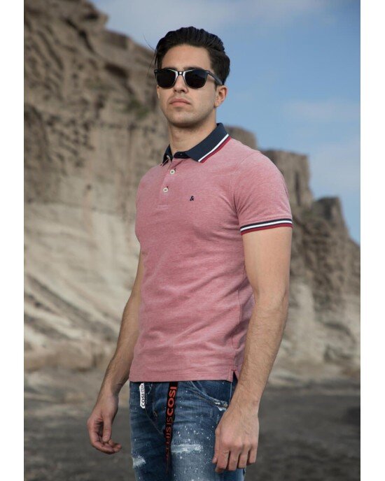 T-shirt Jack n Jones κόκκινο
