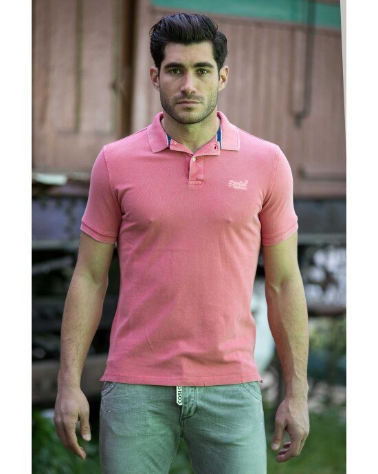 T-shirt SUPERDRY ροζ T-shirt SUPERDRY ροζ