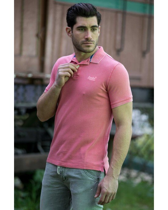 T-shirt SUPERDRY ροζ T-shirt SUPERDRY ροζ