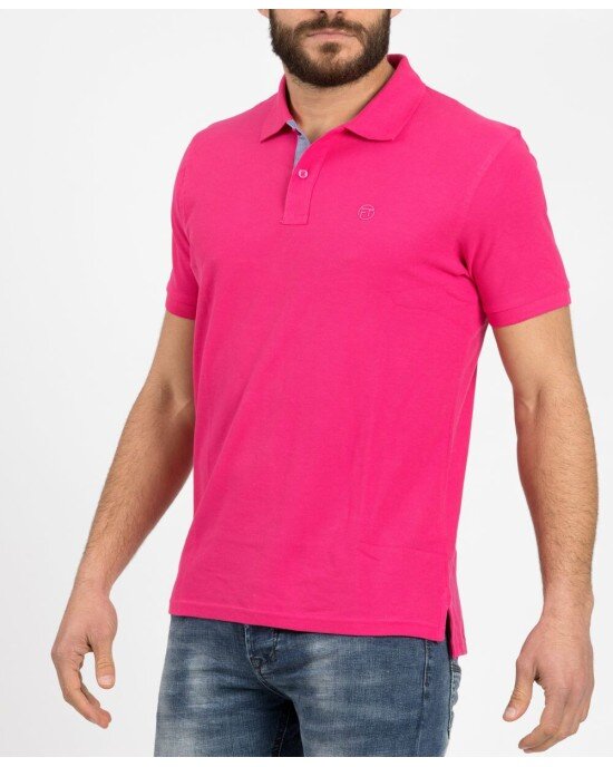 T-shirt τύπου πolo ροζ T-shirt τύπου πolo ροζ