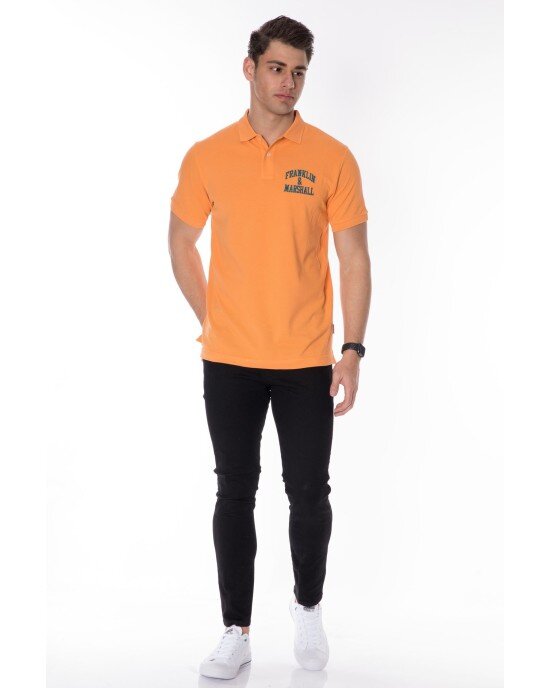 T-shirt Franklin Marshall πορτοκαλί T-shirt Franklin Marshall πορτοκαλί