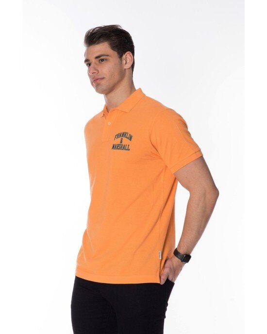 T-shirt Franklin Marshall πορτοκαλί
