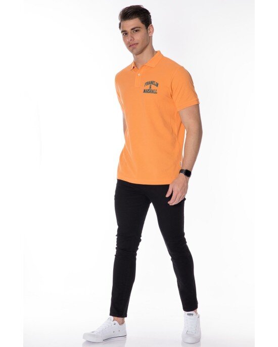 T-shirt Franklin Marshall πορτοκαλί T-shirt Franklin Marshall πορτοκαλί