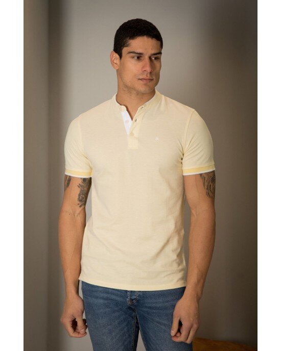 T-shirt Jack n Jones κίτρινο παλ T-shirt Jack n Jones κίτρινο παλ