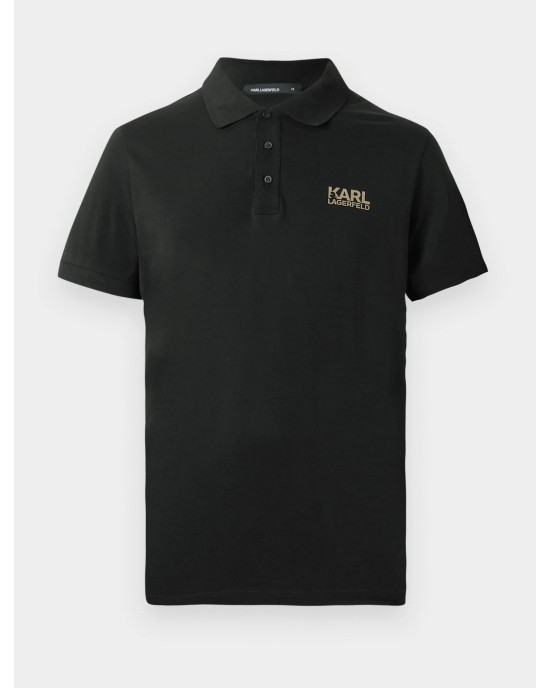 T-shirt Karl Lagerfeld μαύρο ΚΟΝΤΟΜΑΝΙΚΕΣ