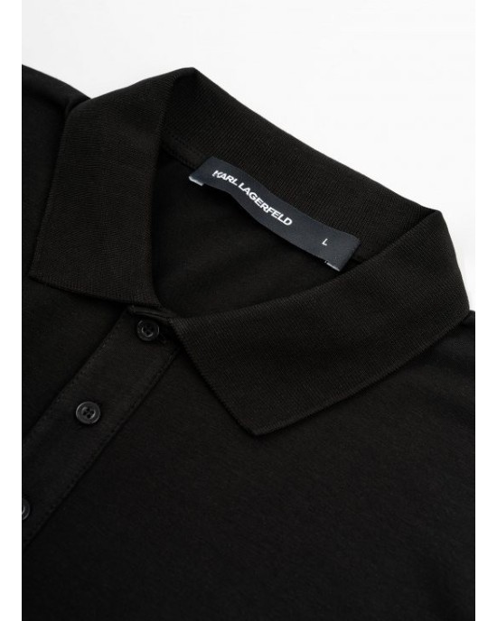 T-shirt Karl Lagerfeld μαύρο ΚΟΝΤΟΜΑΝΙΚΕΣ