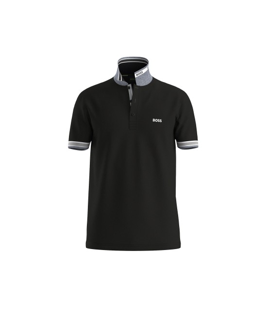 Πόλο Boss μαύρο ΚΟΝΤΟΜΑΝΙΚΕΣ