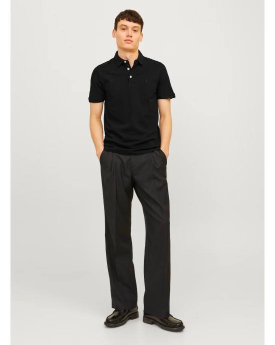 T-shirt Jack n Jones μαύρο ΚΟΝΤΟΜΑΝΙΚΕΣ