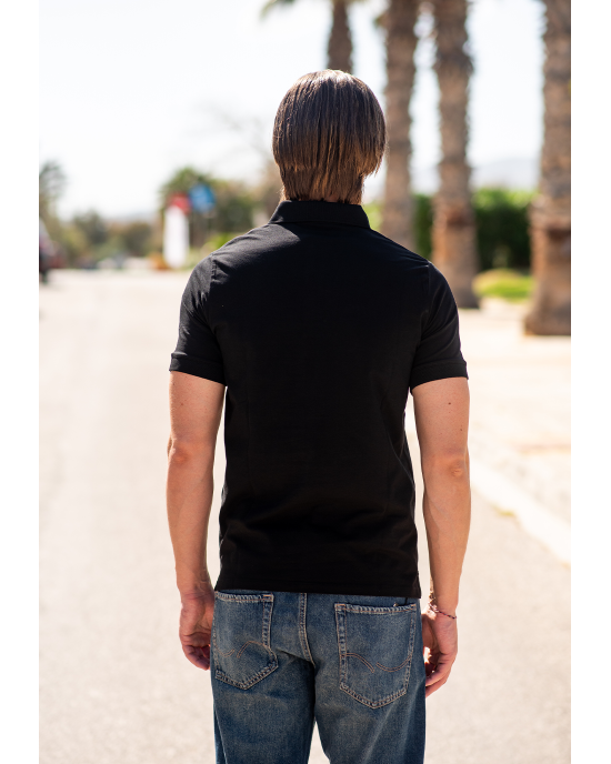 T-shirt Karl Lagerfeld μαύρο ΚΟΝΤΟΜΑΝΙΚΕΣ