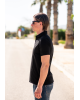 T-shirt Karl Lagerfeld μαύρο ΚΟΝΤΟΜΑΝΙΚΕΣ