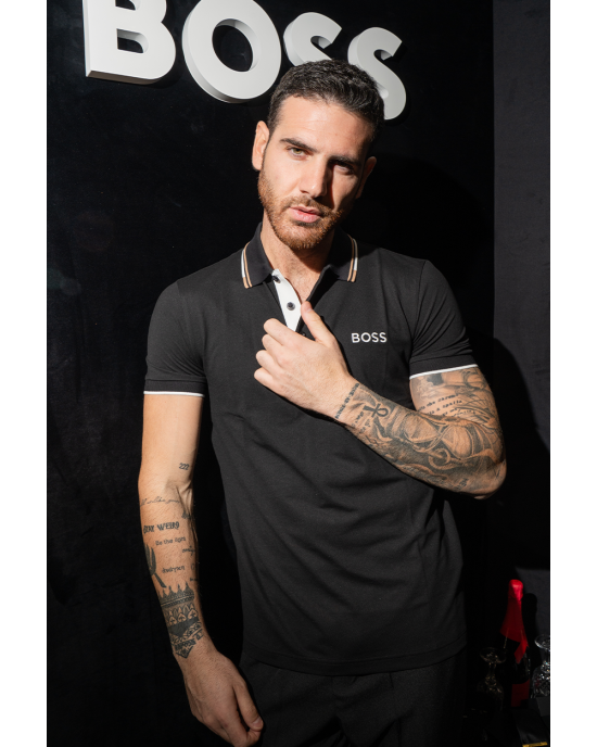 Πόλο Boss μαύρο ΚΟΝΤΟΜΑΝΙΚΕΣ