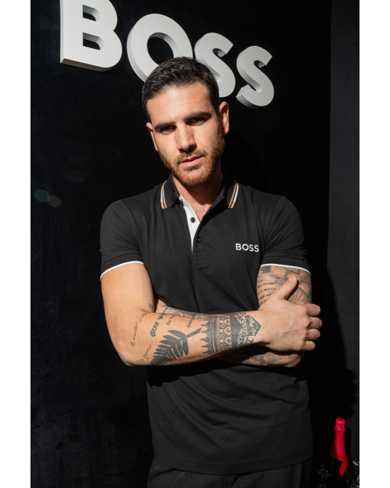 Πόλο Boss μαύρο ΚΟΝΤΟΜΑΝΙΚΕΣ