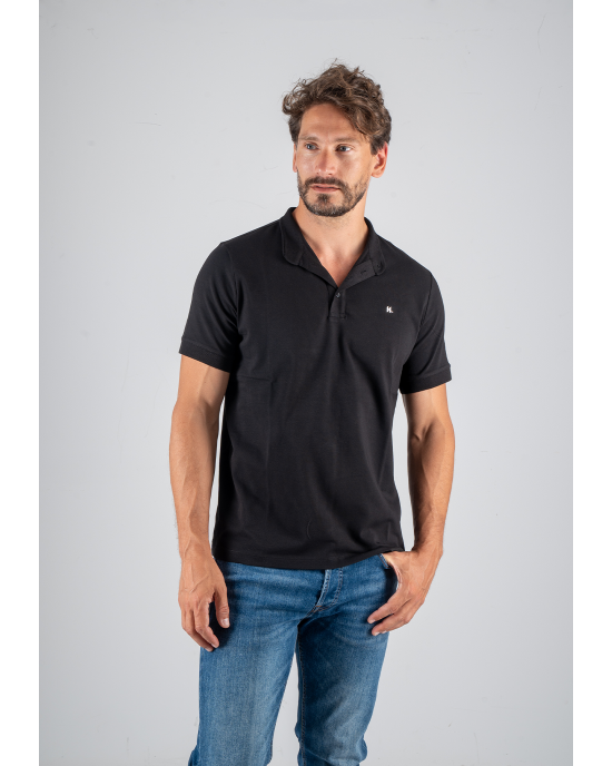 T-shirt Karl Lagerfeld μαύρο ΚΟΝΤΟΜΑΝΙΚΕΣ