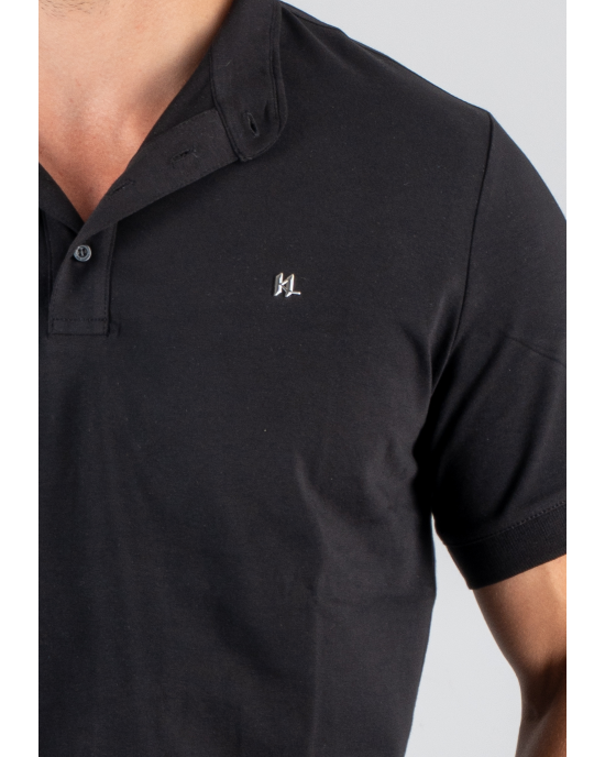 T-shirt Karl Lagerfeld μαύρο ΚΟΝΤΟΜΑΝΙΚΕΣ
