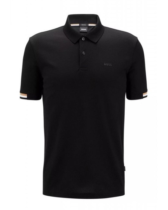 Πόλο Boss μαύρο ΚΟΝΤΟΜΑΝΙΚΕΣ