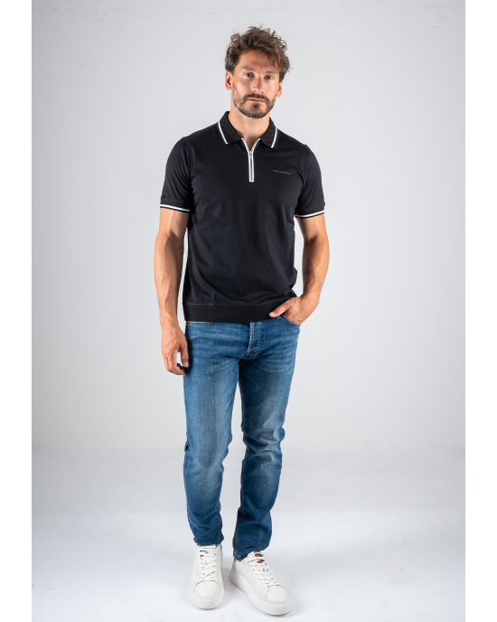 T-shirt Karl Lagerfeld μαύρο ΚΟΝΤΟΜΑΝΙΚΕΣ