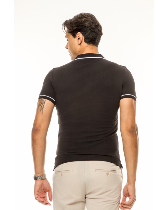 T-Shirt Calvin Klein μαύρο ΚΟΝΤΟΜΑΝΙΚΕΣ