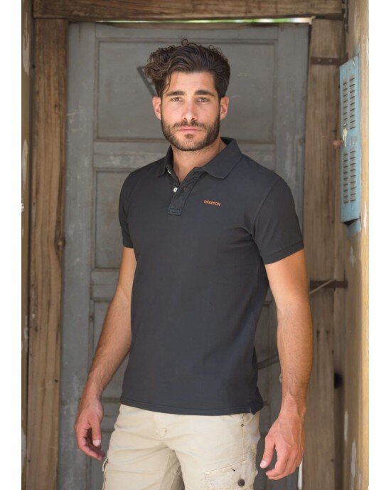 T-shirt Emerson μαύρο T-shirt Emerson μαύρο