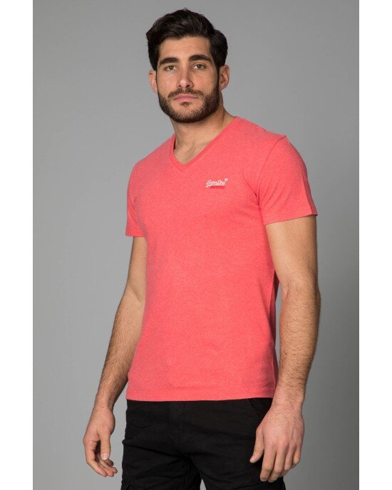 T-shirt SUPERDRY κοραλί T-shirt SUPERDRY κοραλί