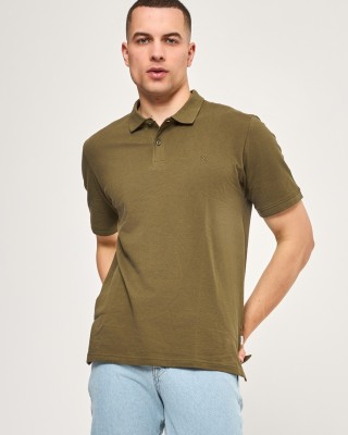 T-shirt Jack n Jones λαδί