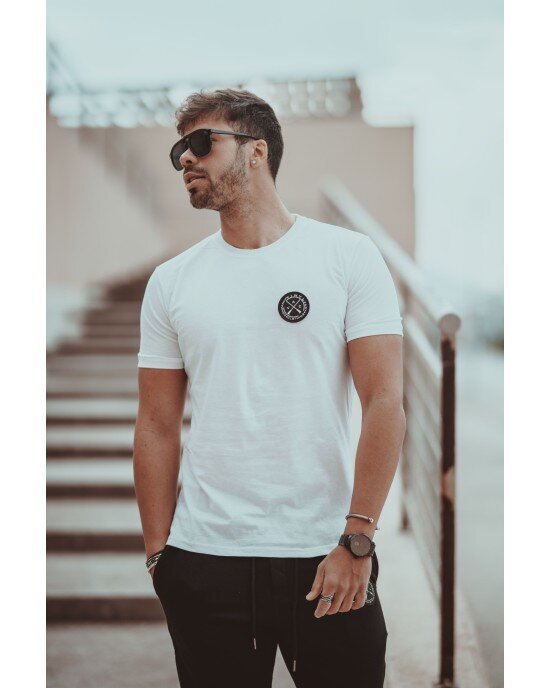 T-shirt Vinyl Art άσπρο T-shirt Vinyl Art άσπρο
