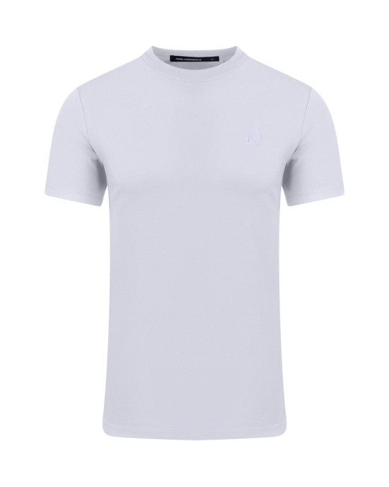 T-shirt Karl Lagerfeld άσπρο ΚΟΝΤΟΜΑΝΙΚΕΣ