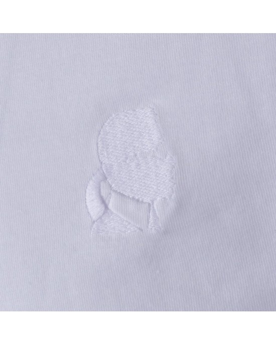 T-shirt Karl Lagerfeld άσπρο ΚΟΝΤΟΜΑΝΙΚΕΣ